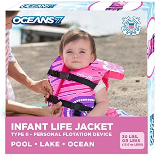 U SCoast Guard Approved, Infant-Child-Youth Life Jacket Vest – Sizes for 8-90 lbs. – Type III Vest, PFD, Personal Flotation Device