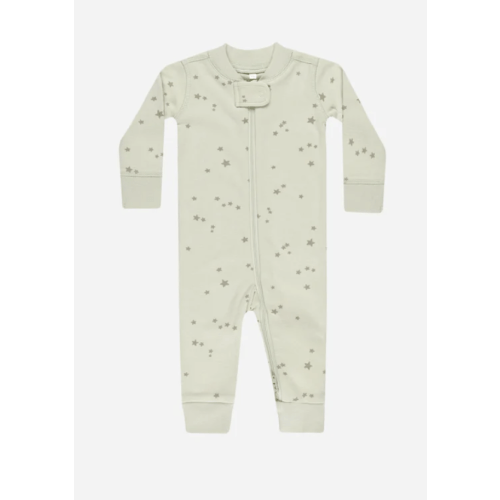 Zip Longsleeve Sleeper || Stars – Quincy Mae