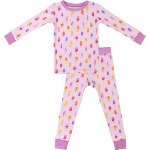Toddler/Kids Bamboo Pajamas , Pink Popsicle - Dreamland Baby | Maisonette