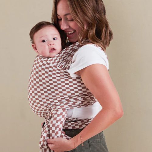 Mocha Chequer Wrap