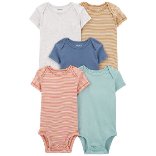 Baby 5-Pack Short-Sleeve Bodysuits - Carter's | Carter's