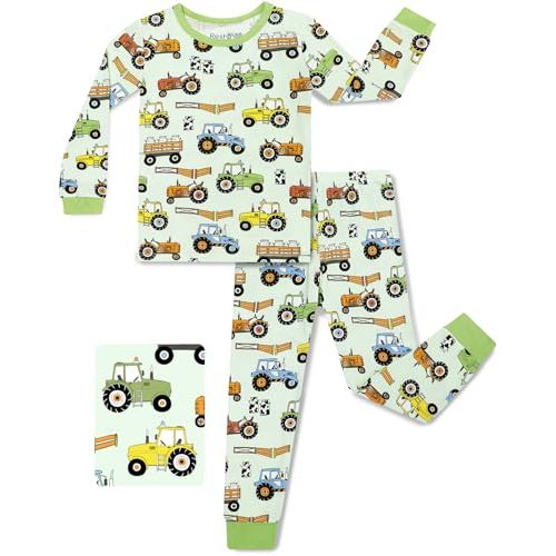 babee Reshinee Bamboo Viscose Toddler Pajamas Boys Girls Baby 12M-8Y Pjs Sets Kids 2pcs Long-Sleeve Snug fit Sleepwear