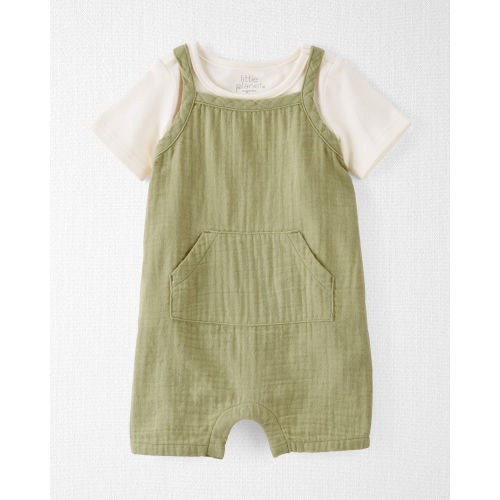 Baby Organic Cotton Gauze Shortall Set - Little Planet | Carter's