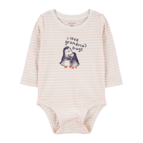 Baby Penguin Grandma's Hugs Long-Sleeve Bodysuit - Carter's | Carter's