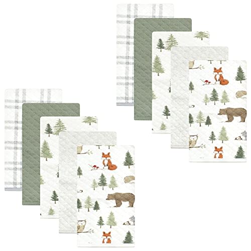 Hudson Baby Unisex Baby Quilted Burp Cloths