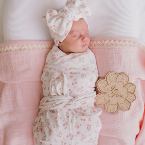 Swaddle Set | Paisley Peony – Little and Fern