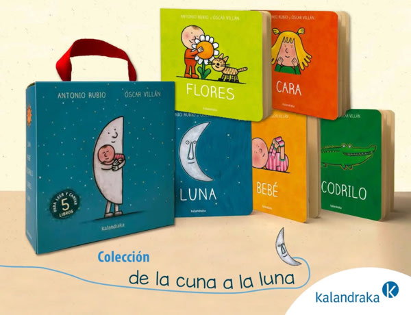 Spanish book set "De la cuna a la luna"