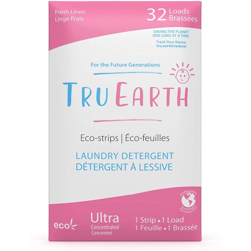 Tru Earth Eco Laundry Detergent Strips | Baby | Eco-Friendly | 32-Load Pack