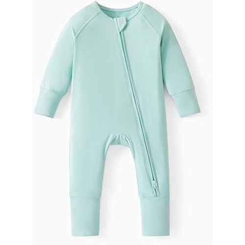 Viscose Made from Bamboo Baby Rompers 2-Way Silent Zipper Soft Gift Clothes Suitable for Sleep