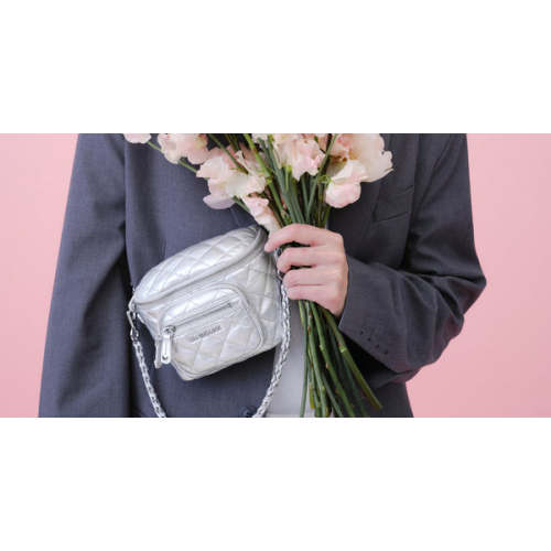 Metro Utility Quilted Backpack in Black | MZ Wallace