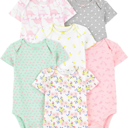 PREEMIE- Simple Joys by Carter's Baby Girls' 6-Pack Sleeveless Bodysuit