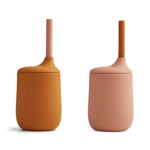 Ellis Sippy Cup 2 pack-Mustard/Dark Rose