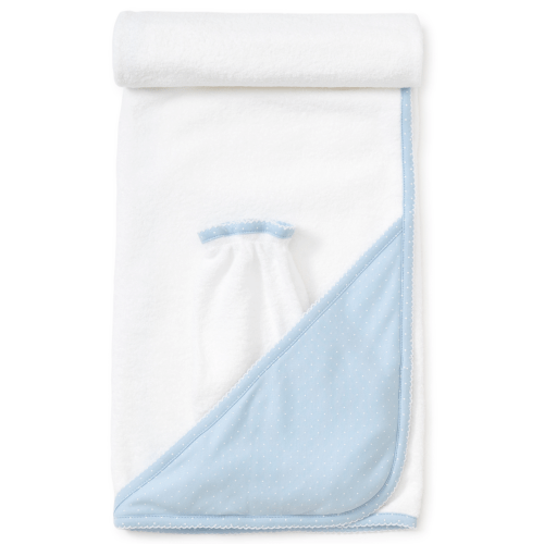 Towel with Mitt, Polka Dots