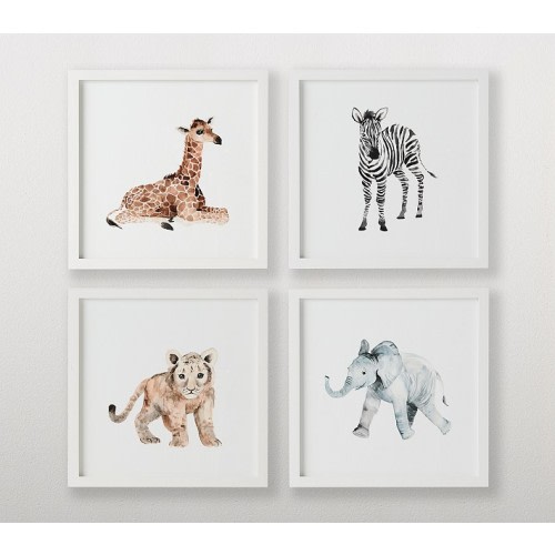 Nursery Animal Framed Art | Pottery Barn Kids