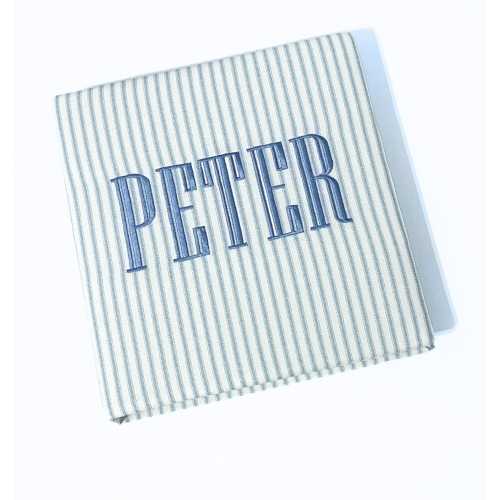 Monogrammed Baby Book: Fabric Memory Scrapbook (Fits 8.5x11 Inserts)