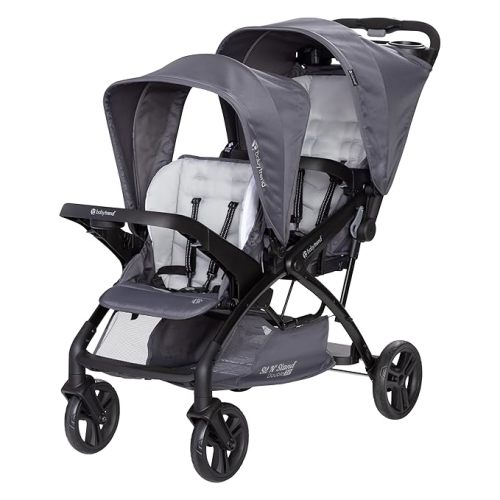 Baby Trend Sit N' Stand® Double 2.0 Stroller, Dash Grey