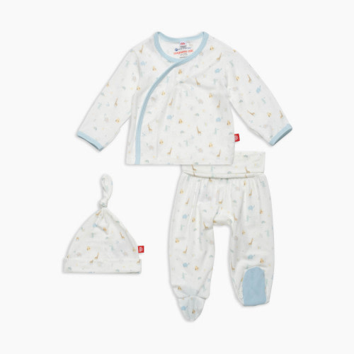 Magnetic Me Modal Magnetic Wrap 3-Piece Set - Blue Little Bitty Pretty One, Newborn