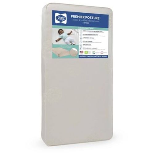 Sealy Premier Posture 2-Stage Dual Sided Crib and Toddler Mattress
