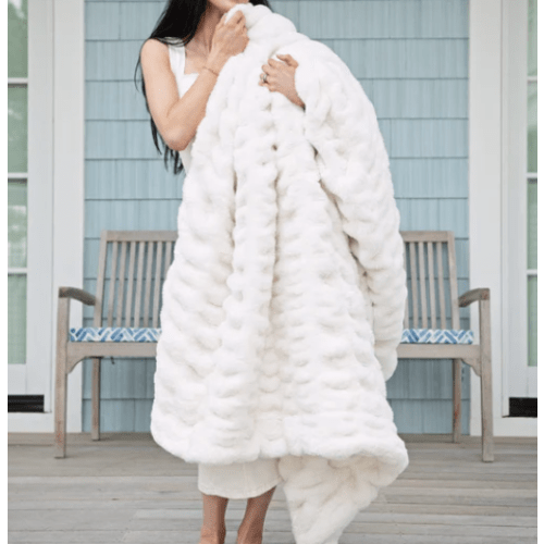Cream Hugs Blanket | Minky Couture