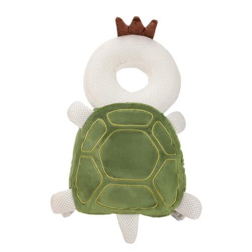 Baby Head Protection Backpack - Soft & Comfortable, Cute Cartoon Design, Ages 0-3, Turtle