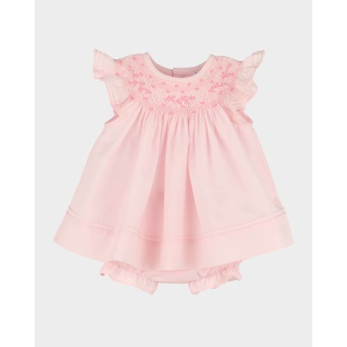 Girl's Smocked Bishop Dress W/ Bonner & Bloomers | 3 Months