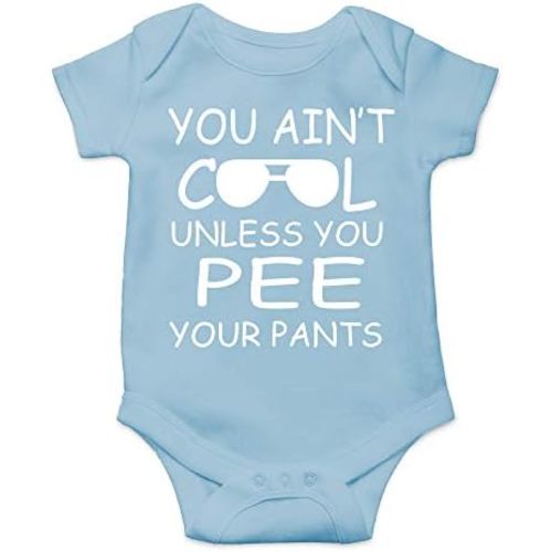 CBTwear You Ain't Cool Unless You Pee Your Pants Baby Bodysuit Funny Infant Comfy Romper Cute Outfit