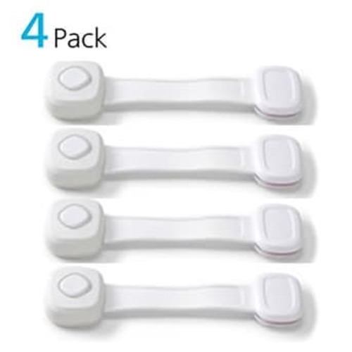 Safety 1st OutSmart White Adhesive Safety Latches 4-Pack in the Child Safety Accessories department at Lowes.com