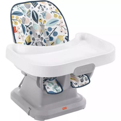 Fisher-Price SpaceSaver Simple Clean High Chair with Wraparound Deep-Dish Tray, 3 Recline Positions for Toddlers,