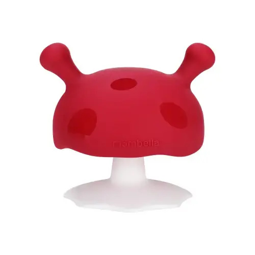 Mombella Mimi Mushroom Soothe Teether Toy - Red