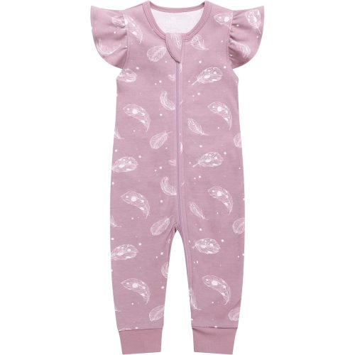 Owlivia Baby Boy Romper, Unisex Short-sleeve Summer Outfit, 100% Organic Cotton Girl One-Piece Jumpsuit