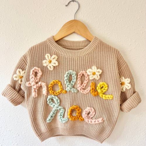 Boho Baby/Toddler Name Sweater