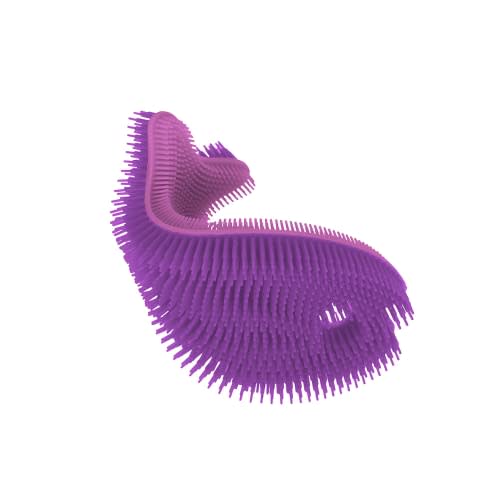 Innobaby Bathin' Smart Silicone Sensory Fish Bath Scrub for Babies and Toddlers - Purple