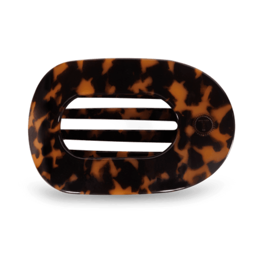 Tortoise Large Flat Round Clip