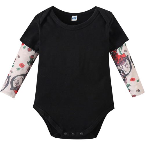 Magic Park Infant Baby Boys Girls Tattoo Sleeve Romper Bodysuit Toddler Boy Tattoo Shirts Jumpsuit
