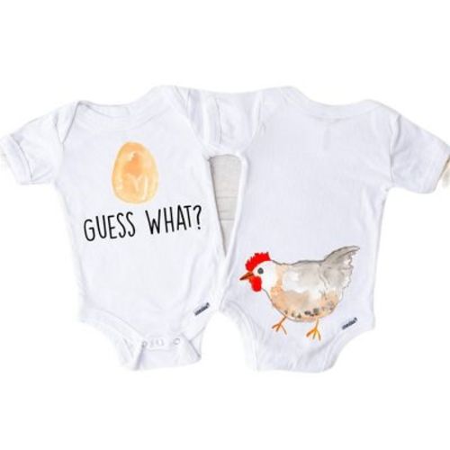 Chicken Butt Farm Onesie® Baby Boy Girl Clothes Infant Bodysuit Funny Cute Newborn Gs1 White 12m Onesie®