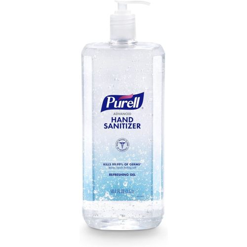 Purell Advanced Hand Sanitizer Refreshing Gel, Clean Scent, 1.5 Liter Pump Bottle (Pack of 1) - 5015-04