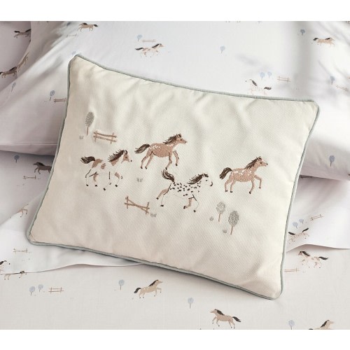 Rylee + Cru Horse Embroidered Pillow