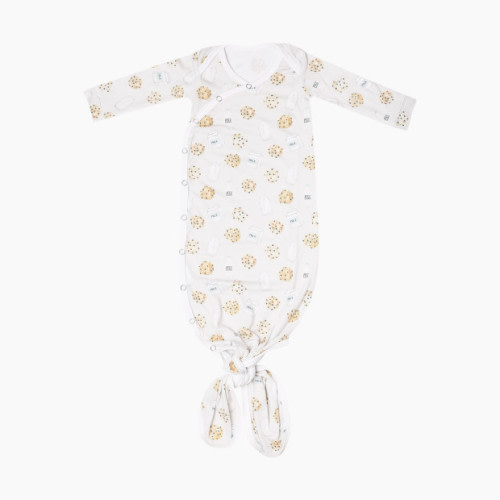 Copper Pearl Printed Knotted Gown - Chip, 0-4 M