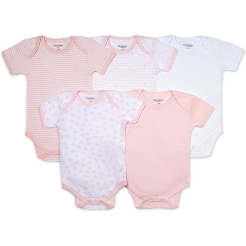 Burt's Bees Baby Unisex Baby Bodysuits, 5-pack Short & Long Sleeve One-pieces, 100% Organic Cotton Bodysuit
