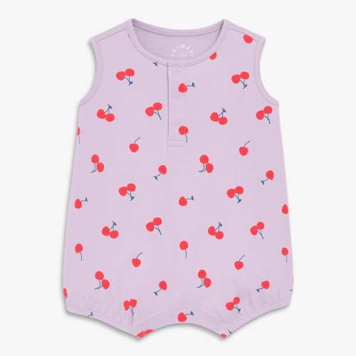 Baby organic henley bubble shortie in summer fruits | Primary.com
