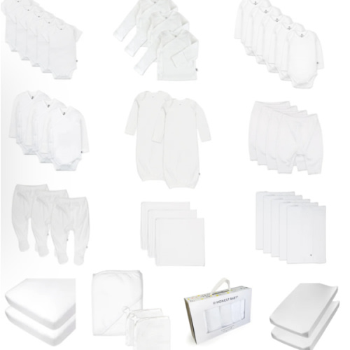 50-Piece OH BABY! Organic Cotton Essentials Gift Set | Honest Baby Clothing