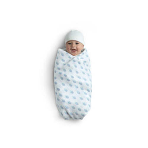 100% Cotton Muslin Baby Receiving Blankets - 4 Pack
