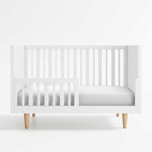 Finn White Wood Toddler Bed Rail
