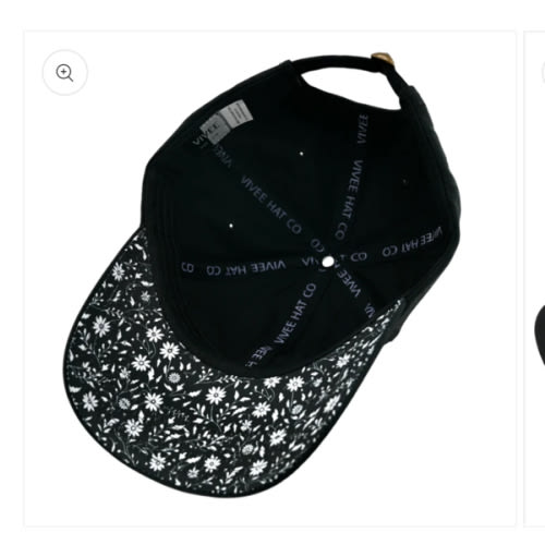 Fresh Flowers - Black – Vivee Hat Co