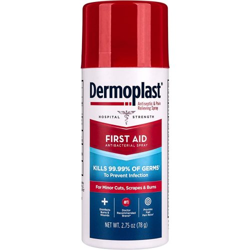 Dermoplast First Aid Spray, Analgesic & Antiseptic Spray for Minor Cuts, Scrapes and Burns, 2.75 Ounce (Packaging May Vary)