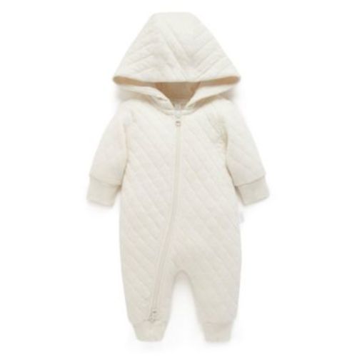 Baby Quilted Coverall - 3-6 M