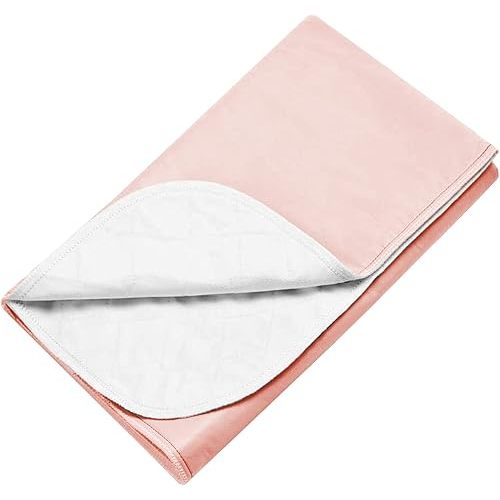 Reusable Bed Underpad - Waterproof & Washable Bed Pad - Absorbent Mattress Protector Pad - Incontinence Bed Pads - Bed Protector Pads (Pink, 29"X35")