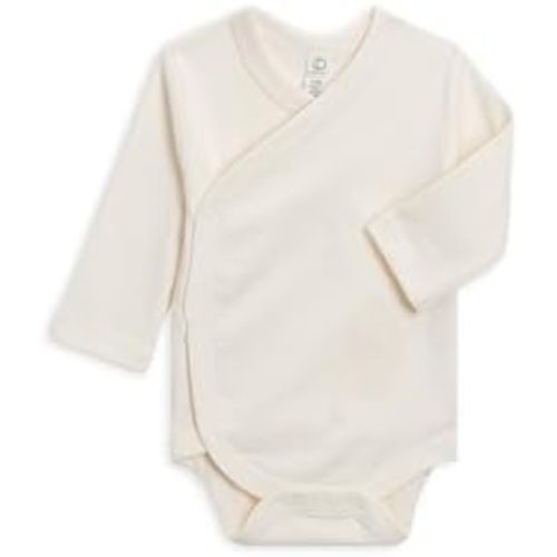 Colored Organics Baby Organic Cotton Kimono Bodysuit - Long Sleeve Infant Side Snap One Piece