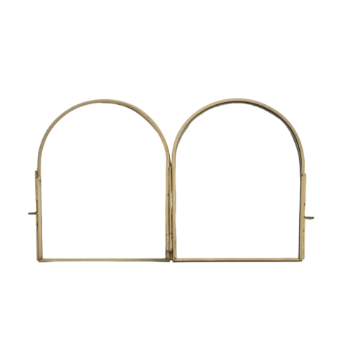 Double Arched Brass Frame
