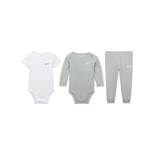 Nike Essentials Baby (0-9M) 3-Piece Bodysuit Set